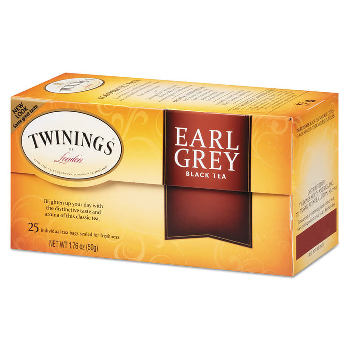 Tea Bags, Earl Grey, 1.76 oz Filterbag, 25/Box