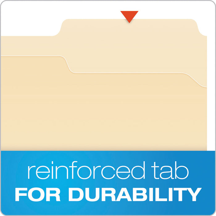 Manila Fastener Folders, 1/3-Cut Tab: Assorted, 1 Fastener, Letter Size, Manila, 50/Box