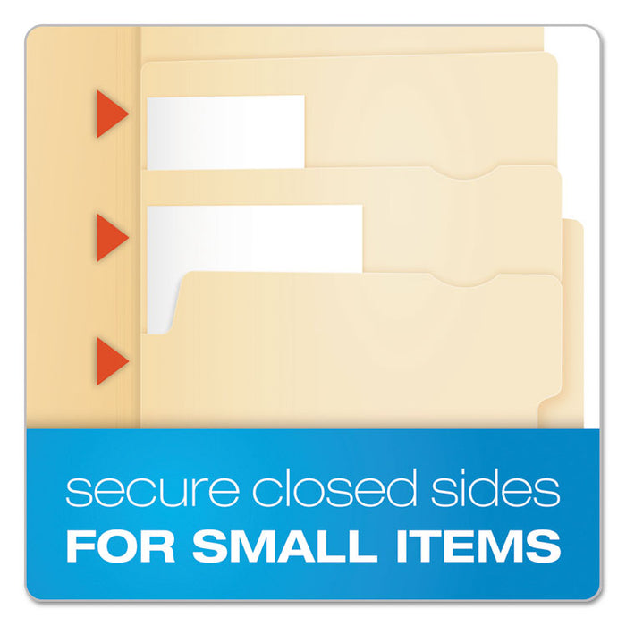 Divide It Up File Folder, 1/2-Cut Tabs: Assorted, Letter Size, 0.75" Expansion, Manila, 24/Pack