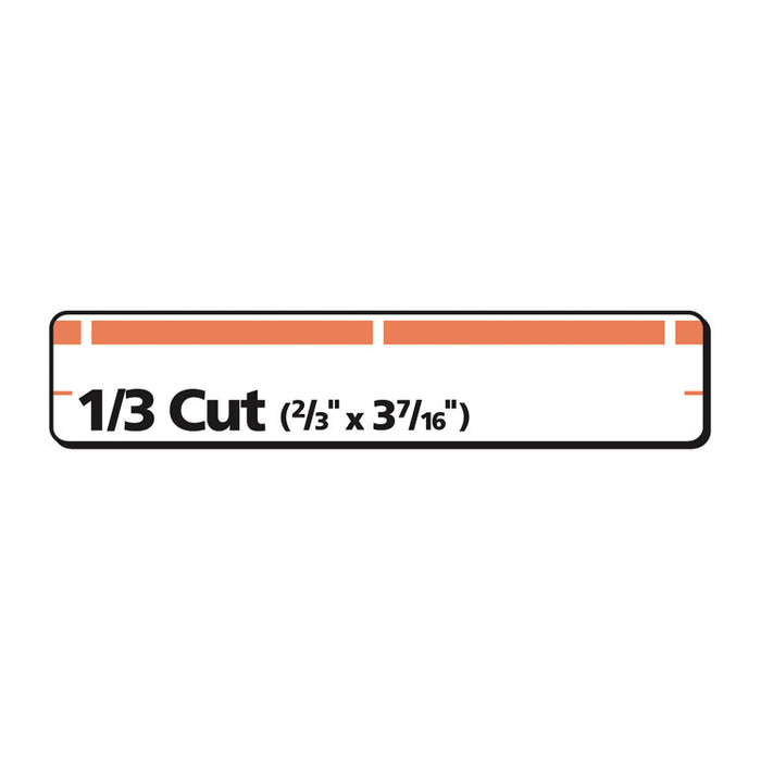 Permanent TrueBlock File Folder Labels with Sure-Feed Technology, 0.66" x 3.44", White, 30/Sheet, 25 Sheets/Pack