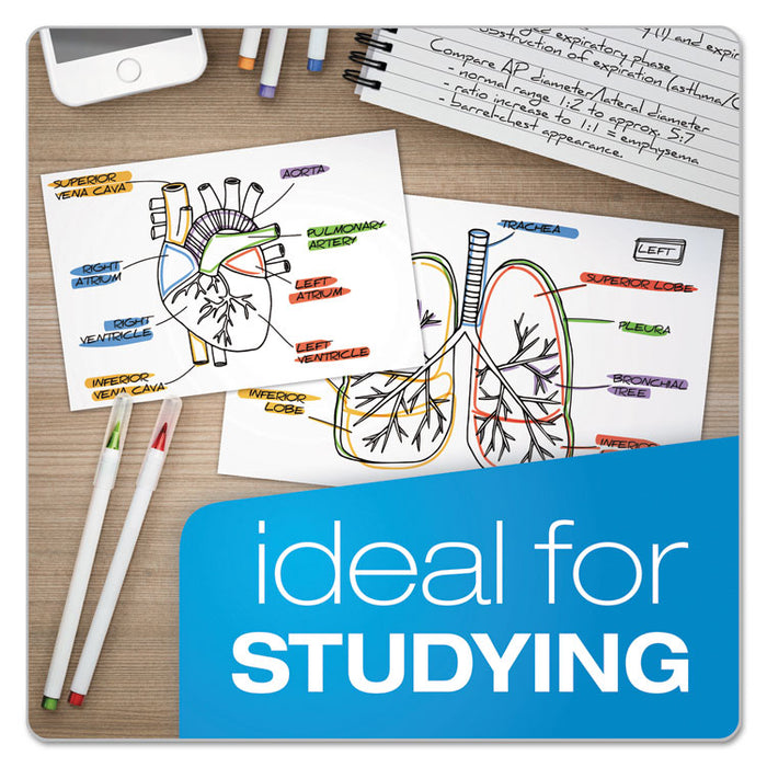 Unruled Index Cards, 3 x 5, White, 100/Pack