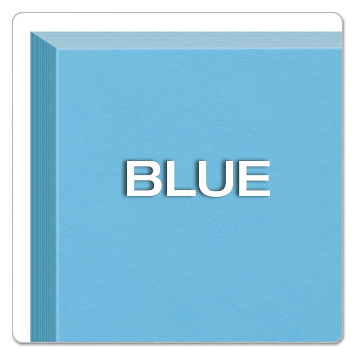 Unruled Index Cards, 4 x 6, Blue, 100/Pack