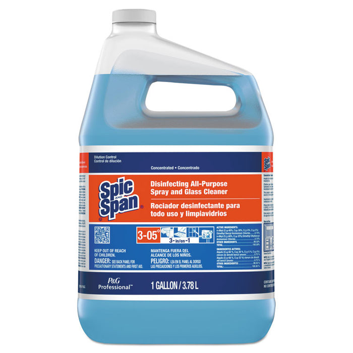 Disinfecting All-Purpose Spray and Glass Cleaner, Fresh Scent, Concentrate Liquid, 1 gal, 2/Carton