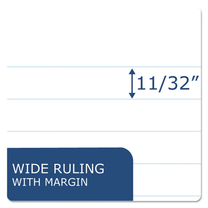 Stitched Cover Composition Book, Wide/Legal Rule, Blue Cover, (48) 10.5 x 8 Sheets