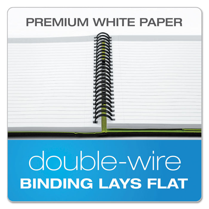Idea Collective Professional Wirebound Hardcover Notebook, 1-Subject, Medium/College Rule, Black Cover, (80) 8 x 5.5 Sheets