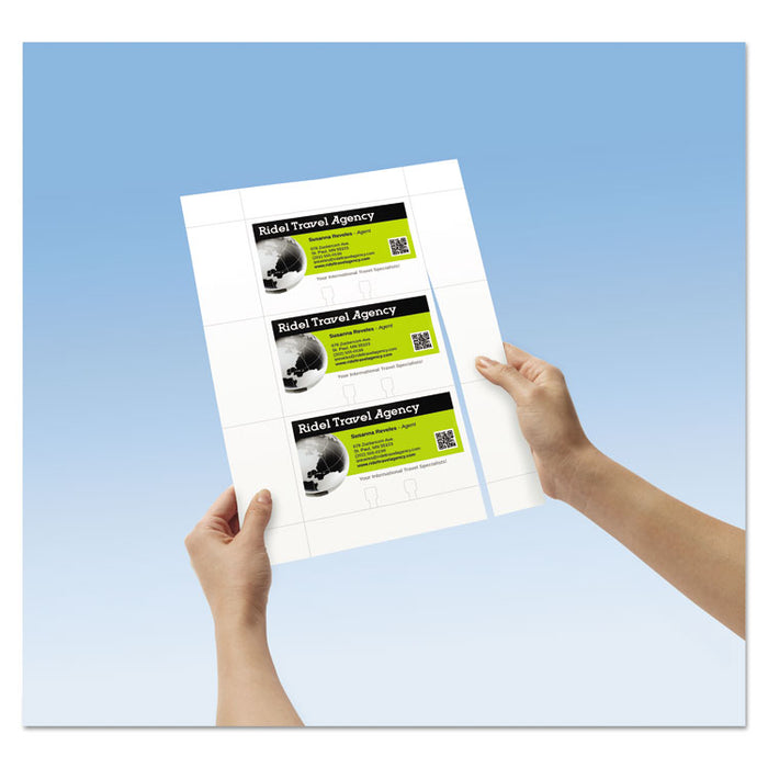 Large Rotary Cards, Laser/Inkjet, 3 x 5, White, 3 Cards/Sheet, 150 Cards/Box