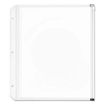 Expanding Zipper Binder Pockets, 8.5 x 11, Clear, 3/Pack