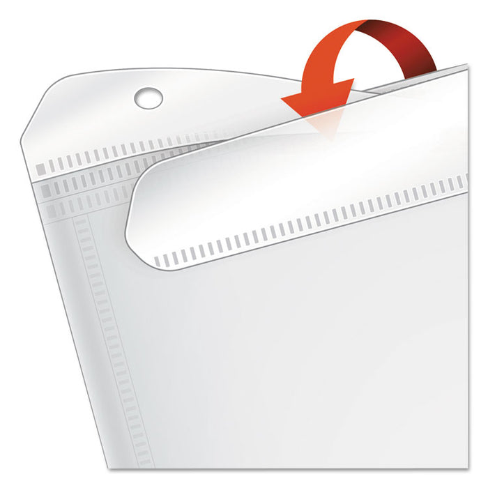 Expanding Zipper Binder Pocket, 8.5 x 11, Assorted Colors, 5/Pack