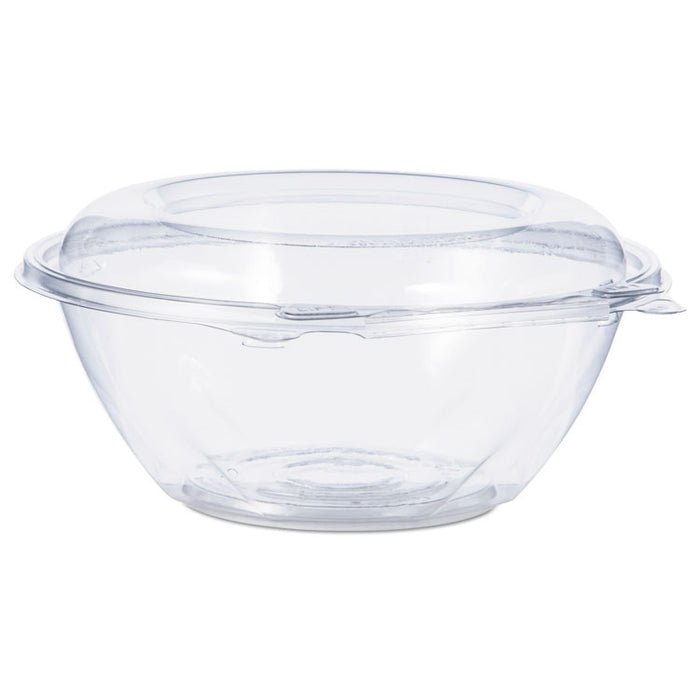 SafeSeal Tamper-Resistant, Tamper-Evident Bowls with Dome Lid, 24 oz, 7" Diameter x 3.1" h, Clear, Plastic, 150/Carton