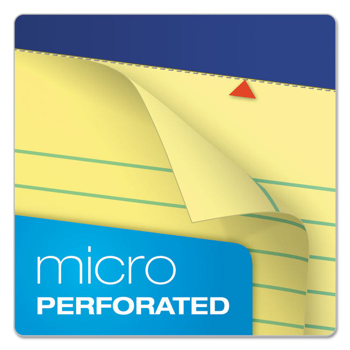 Perforated Writing Pads, Narrow Rule, (50) Canary Yellow 5 x 8 Sheets, Dozen