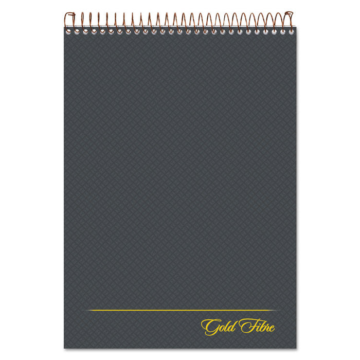 Gold Fibre Wirebound Project Notes Pad, Gray Cover, Project-Management Format, (70) White 8.5 x 11 Sheets