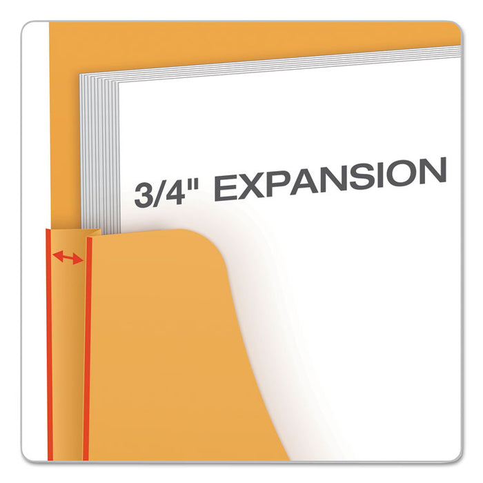 Expandable Kraft Retention Jackets, Straight Tab, Letter/Legal Size, Brown, 100/Box