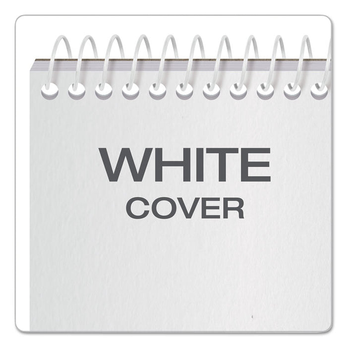 Reporter's Notepad, White Cover, Wide/Legal Rule, (70) White 4 x 8 Sheets, 12/Pack