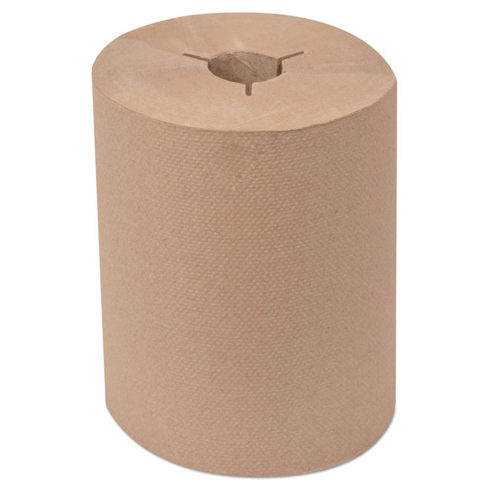 Universal Hand Towel Roll, Notched, 1-Ply, 8" x 550 ft, Natural, 6 Roll/Carton