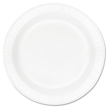 Concorde Foam Plate, 9" dia, White, 125/Pack, 4 Packs/Carton