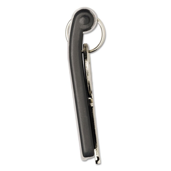 Locking Key Cabinet, 72-Key, Brushed Aluminum, Silver, 11.75" x 4.63" x 15.75"