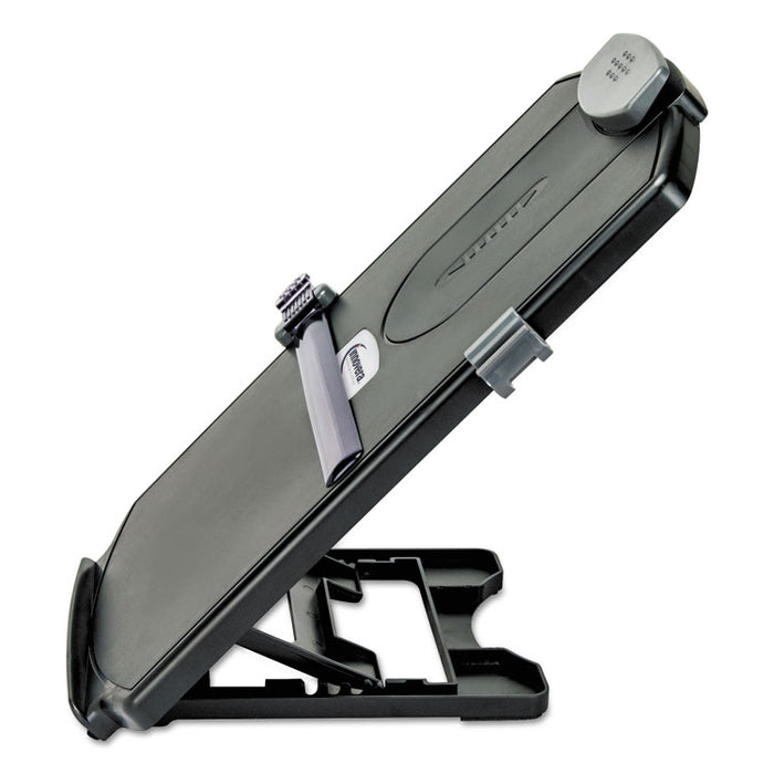 Desktop Copyholder, Holds Up to 25 Letter Size Sheets, Plastic, Black