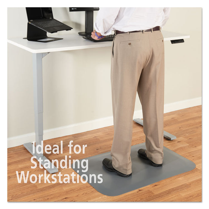 Pro Top Anti-Fatigue Mat, Rectangular, Gray Closed Cell Surface, 24" x 36"