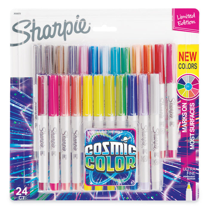 Cosmic Color Permanent Markers, Extra-Fine Needle Tip, Assorted Cosmic ...
