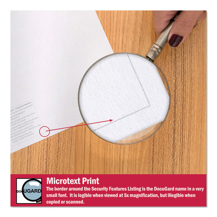 Medical Security Papers, 24-lb Bond Weight, 8.5 x 11, Blue, 500/Ream