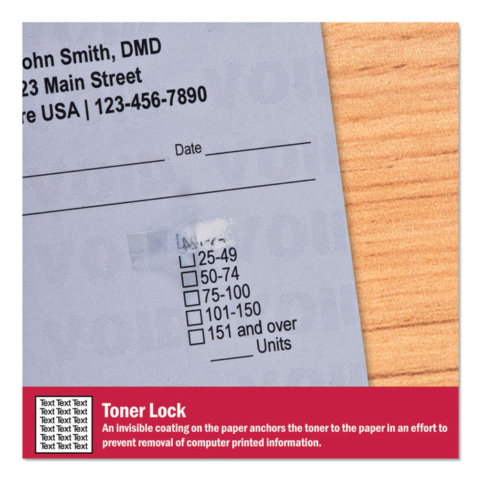 Medical Security Papers, 24 lb Bond-Weight, 8.5 x 11, Blue, 500/Ream