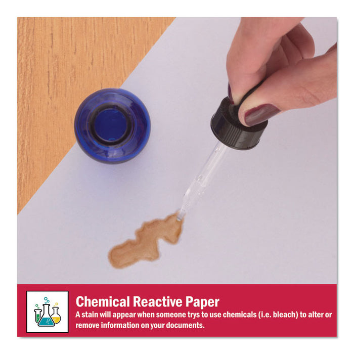 Medical Security Papers, 24 lb Bond-Weight, 8.5 x 11, Blue, 500/Ream