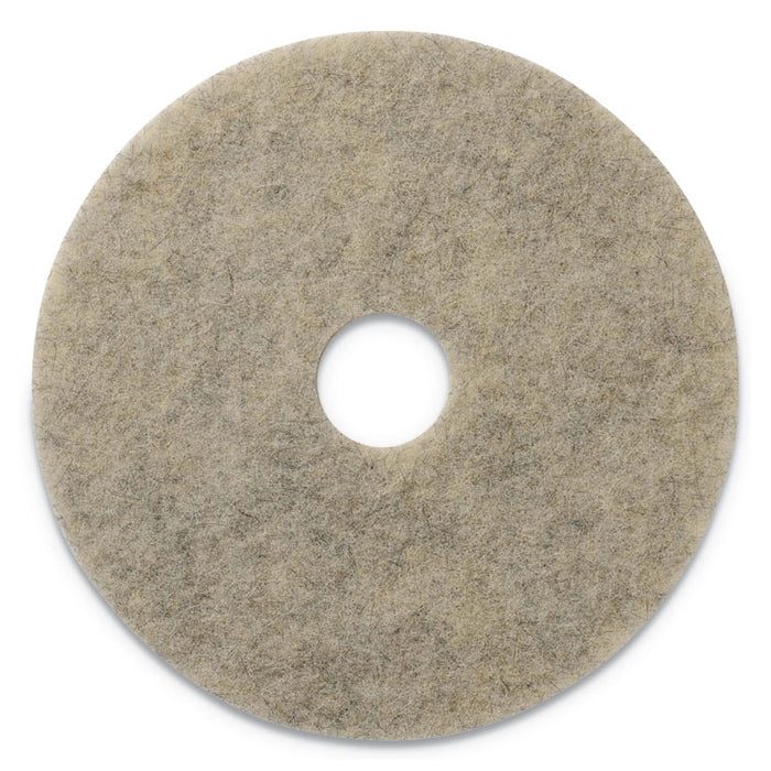 Porko Plus Burnishing Pads, 20" Diameter, Brown, 5/Carton