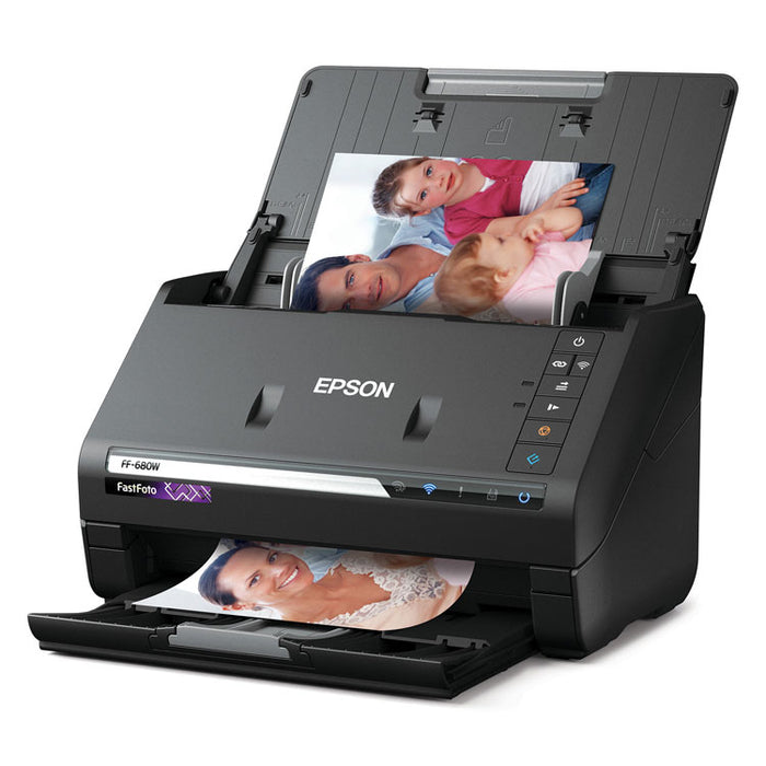 FastFoto FF-680W Wireless High-Speed Photo and Document Scanning System, 600 dpi Optical Resolution, 100-Sheet Duplex ADF