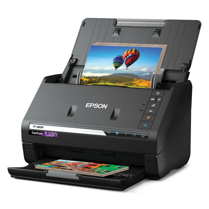 FastFoto FF-680W Wireless High-Speed Photo and Document Scanning System, 600 dpi Optical Resolution, 100-Sheet Duplex ADF