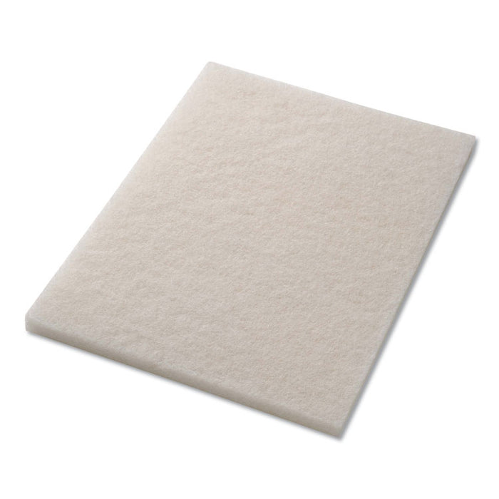Polishing Pad, 14 x 20, White, 5/Carton