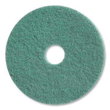 Twister Floor Pad, 17" Diameter, Green, 2/Carton