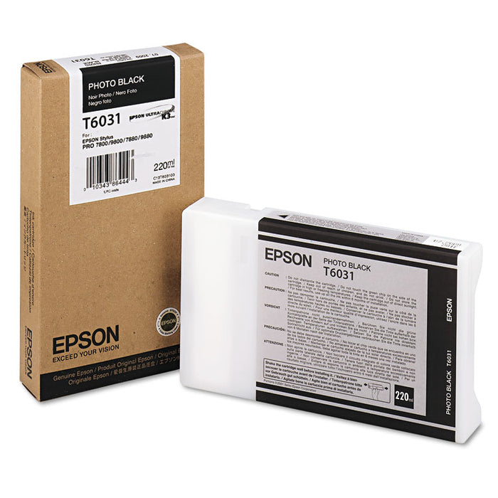T603100 (60) UltraChrome K3 Ink, Photo Black
