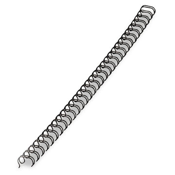 Wire Bindings for 11 x 8.5 Documents, 32 Rings, 0.56" (130-Sheet) Capacity, Black, 25/Pack