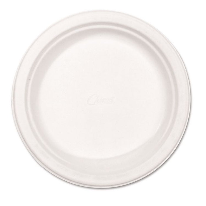 Paper Dinnerware, Plate, 8.75" dia, White, 500/Carton
