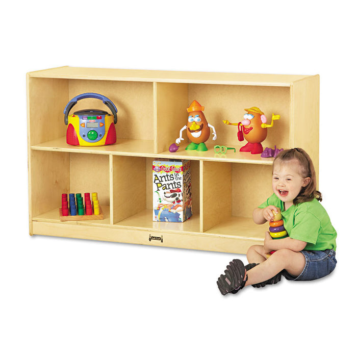 Low Single Mobile Storage Unit, 48w x 15d x 29.5h, White