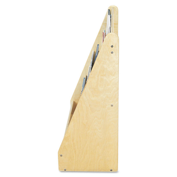 Pick-a-Book Stand Wish Flush Back, 30w x 13.5d x 27.5h, Birch
