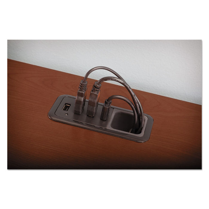 Enterprise Collection L-Desk Surface, 70.13" x 70.13" x 29.75", Harvest Cherry, (Box 2 of 2)
