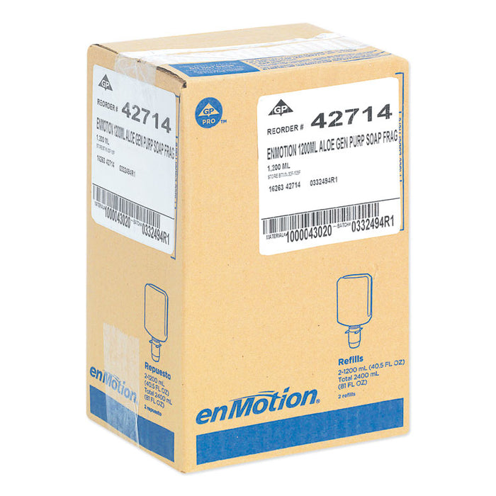 GP enMotion Automated Touchless Moisturizing Gentle Foam Soap Refill, Unscented, 1,200 mL, 2/Carton