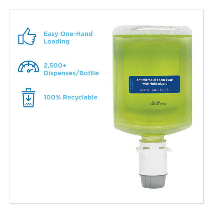 GP enMotion Automated Touchless Antimicrobial Foam Soap Refill, Tranquil Aloe Scent, 1,200 mL Bottle, 2/Carton