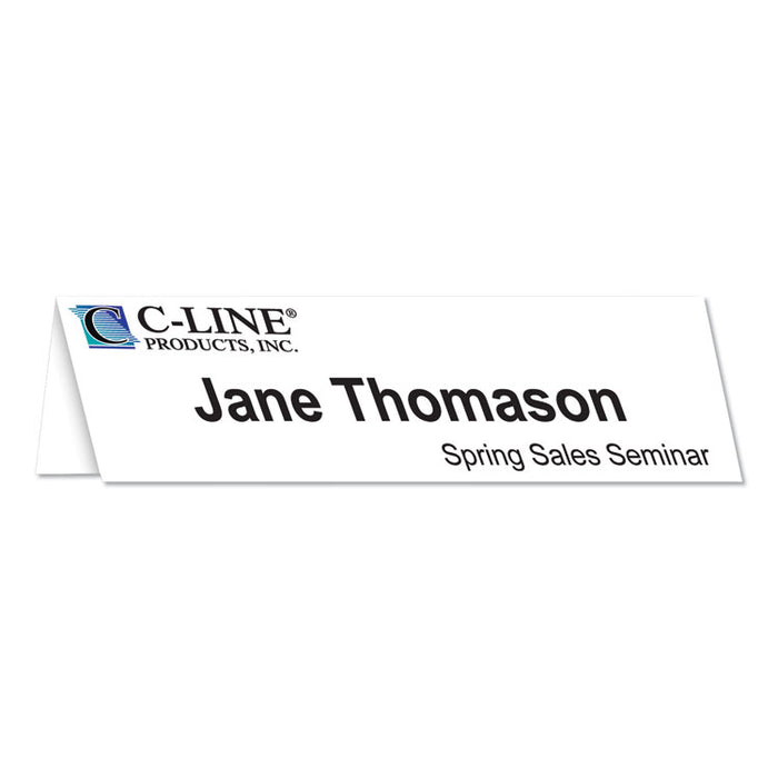 Scored Tent Cards, 4.25 x 11, White,1 Card/Sheet, 50 Sheets/Box
