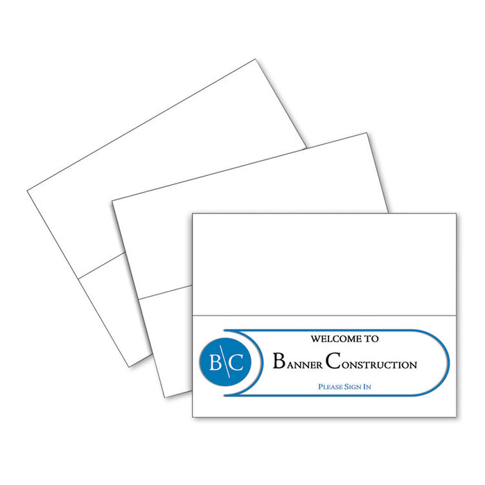 Scored Tent Cards, 4.25 x 11, White,1 Card/Sheet, 50 Sheets/Box