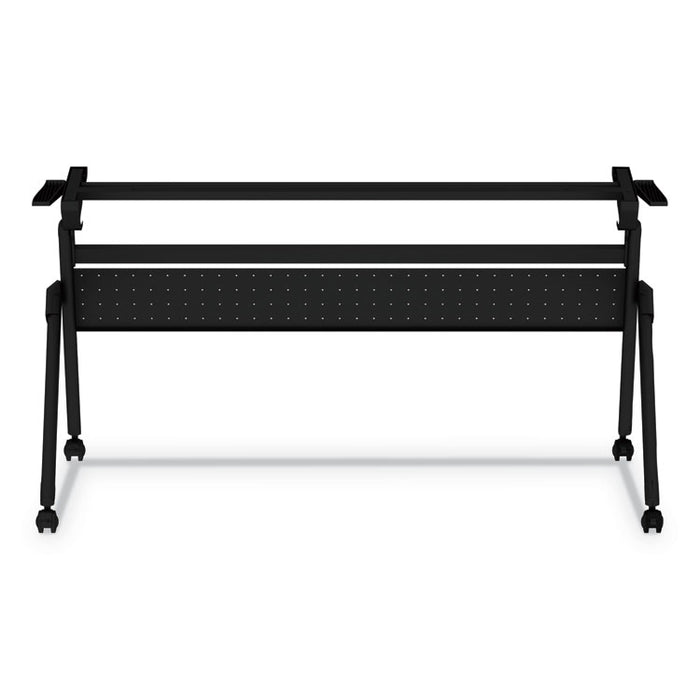 Flip and Nest Table Base, 55.88w x 23.63d x 28.5h, Black