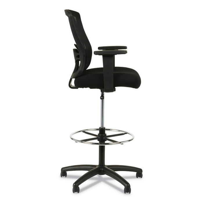 Alera Etros Series Mesh Stool, Supports Up to 275 lb, 25.19" to 35.23" Seat Height, Black