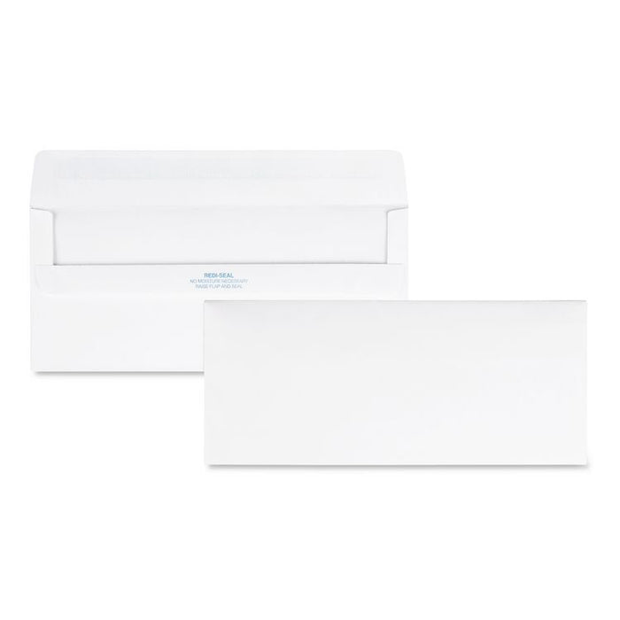 Redi-Seal Envelope, #10, Commercial Flap, Redi-Seal Adhesive Closure, 4.13 x 9.5, White, 500/Box