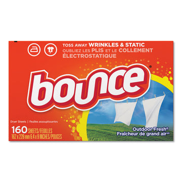 Fabric Softener Sheets, Outdoor Fresh Scent, 160 Sheets/Box