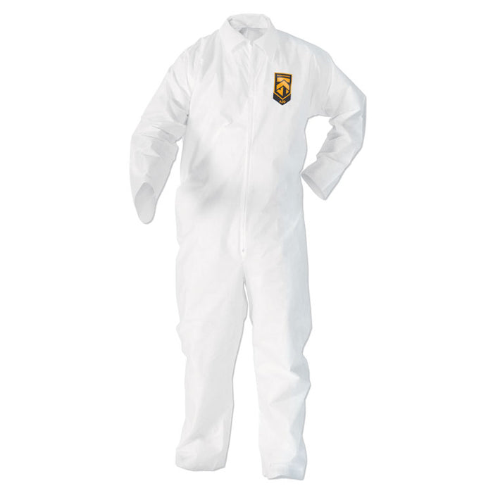 A20 Breathable Particle Protection Coveralls, Zip Front, Elastic Wrists and Ankles, 2X-Large, White