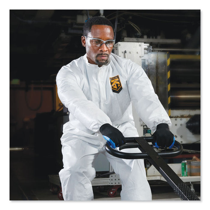 A20 Breathable Particle Protection Coveralls, Zip Front, Elastic Wrists and Ankles, X-Large, White