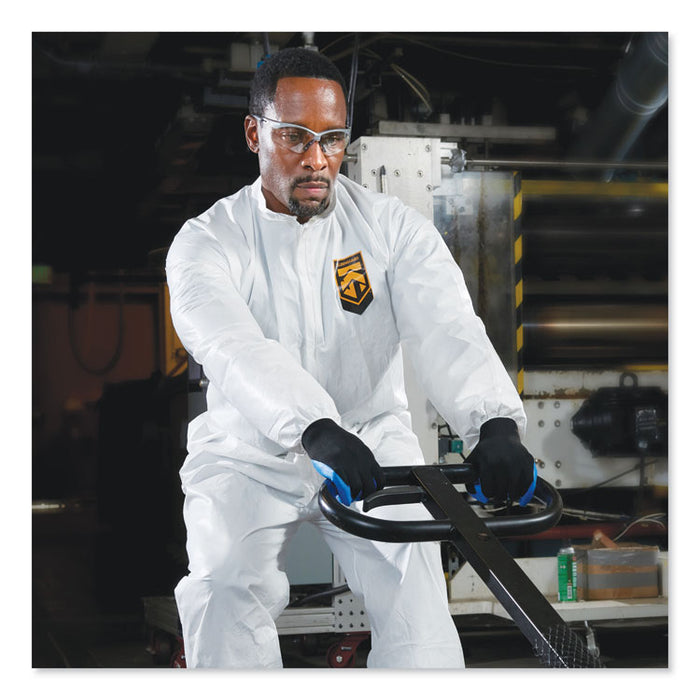 A40 Coveralls, Open Wrists and Ankles, White, Large, 25/Carton