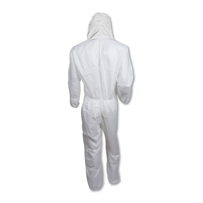A20 Breathable Particle Protection Coveralls, Zip Closure, Hood, Elastic Back, Wrists and Ankles, 2X-Large, White