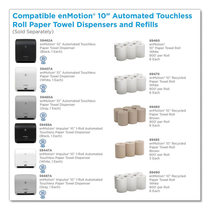enMotion Impulse 10 Automated Towel Dispenser, 9.25 x 14.6 x 14, Black